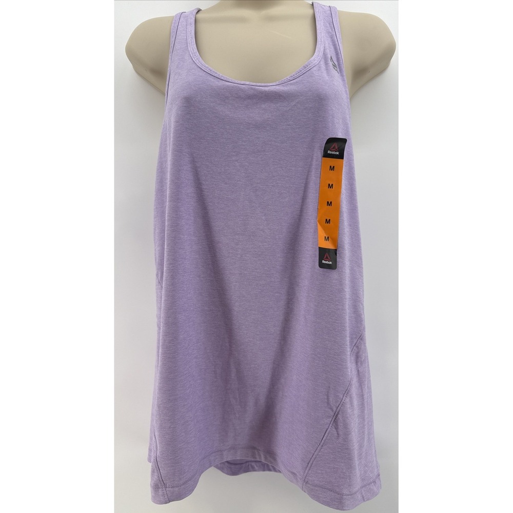 NWT Reebok Purple Slim Racerback Running‎ Tank Top Size M